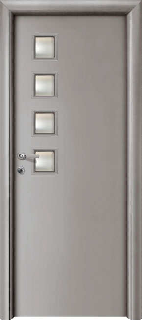 Межкомнатные двери в исполнении Grigio. Модель IMOLA QUATTRO.