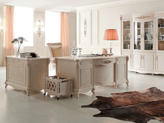 Элитная мебель Карпентер 230 white из натуральной древесины