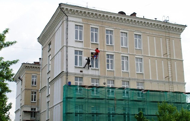 Пример выполнения фасадных работ  