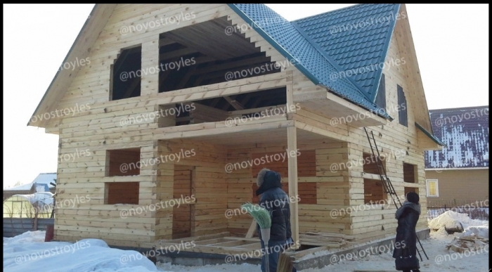Строительство дома из бруса "Новостройлес"