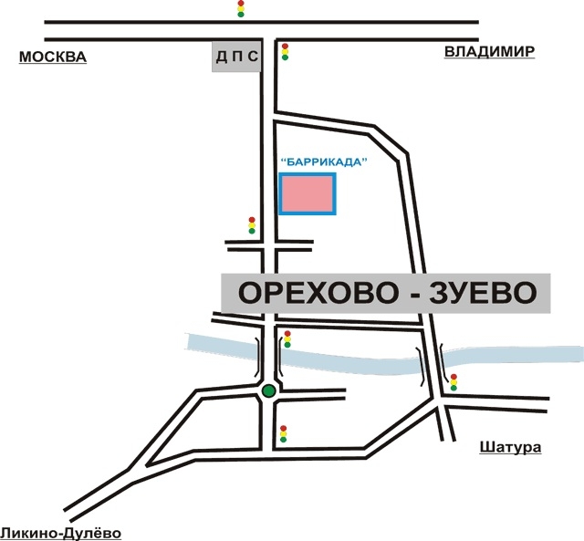 Схема проезда к офису компании в Орехово-Зуево
